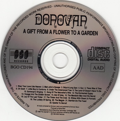 Donovan - A Gift From A Flower To A Garden 