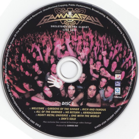 Gamma Ray Discography 